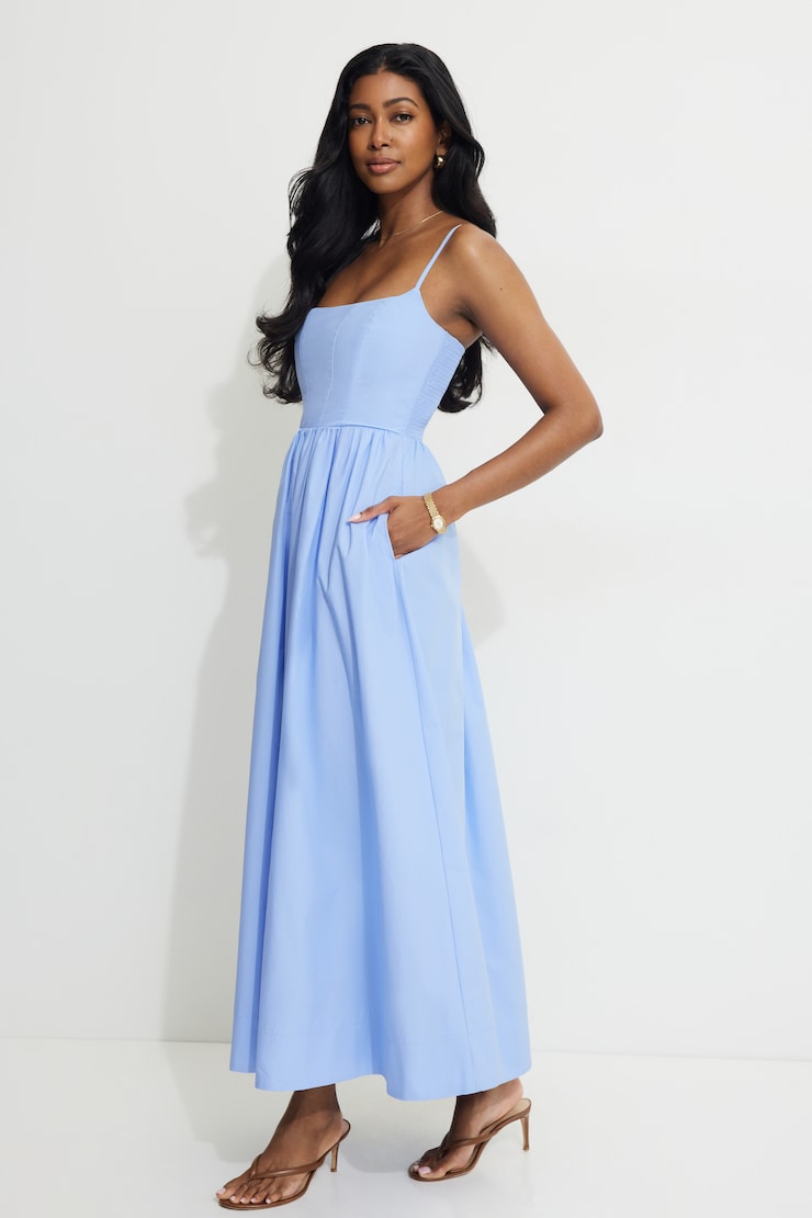 chinese dress ladies Women's Alani Poplin Maxi Dress | Abstract Animal main image 0