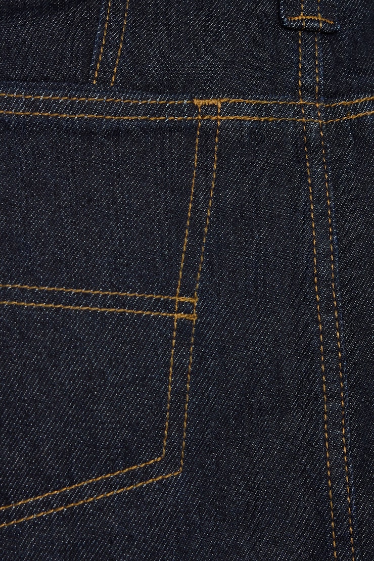 Denim Micro Skort, Elana Blue, large