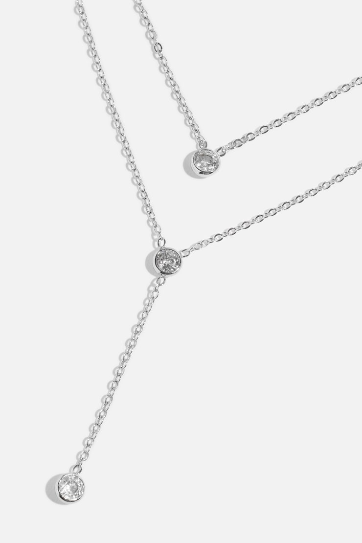 2-Pack Y-Neck Necklaces Silver large