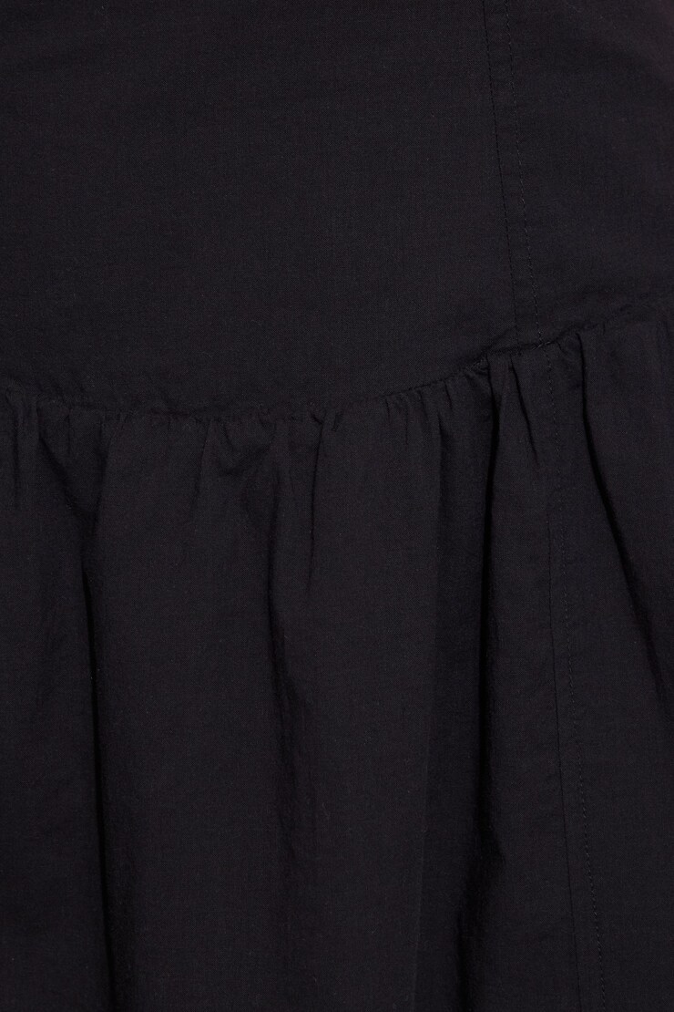 Drop Waist Milkmaid Mini Dress, Jet Black, large