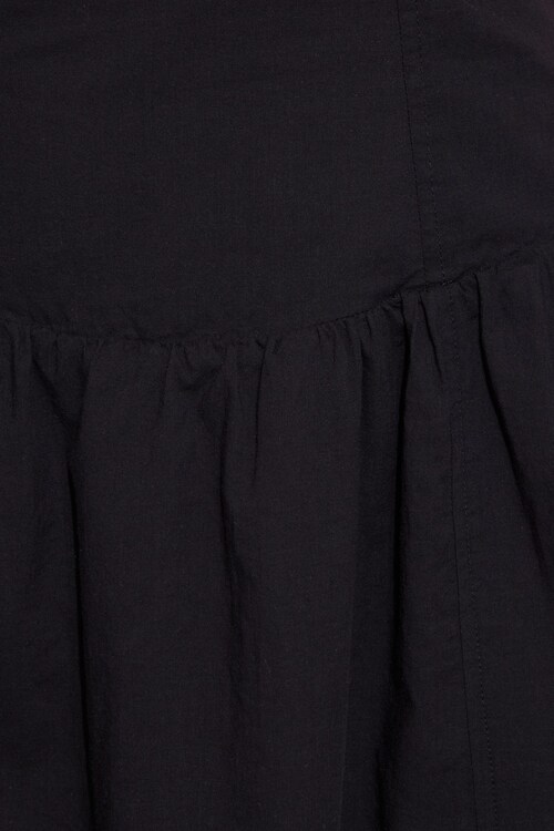 Drop Waist Milkmaid Mini Dress Black | Garage
