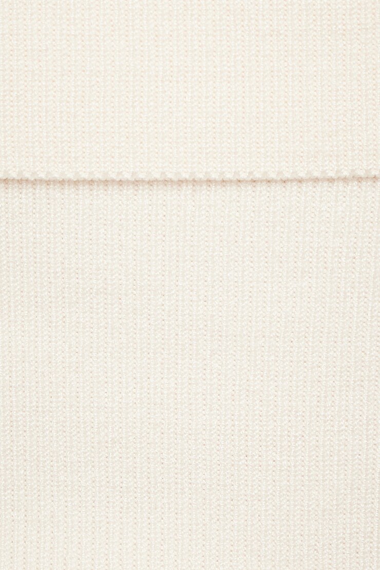 Fold Over Off Shoulder Sweater Sea Salt Off White large