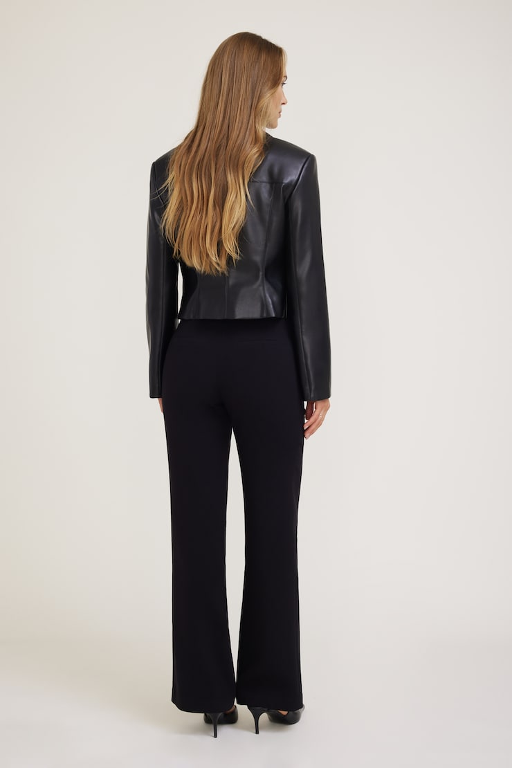 Stevie Slim Bootcut Pants Jet Black large