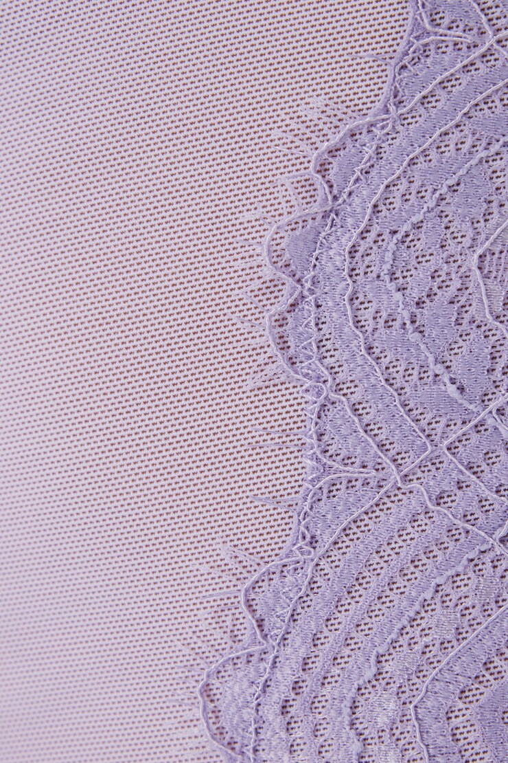 Chrishell Lace Mesh Bustier sandbox copy uk, Wisteria/Pastel Lilac, large