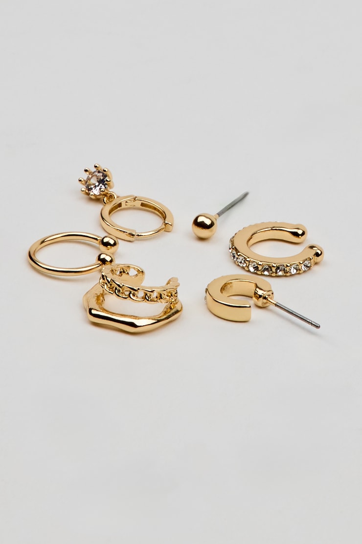 Ensemble de 6 boucles d’oreilles en grappes