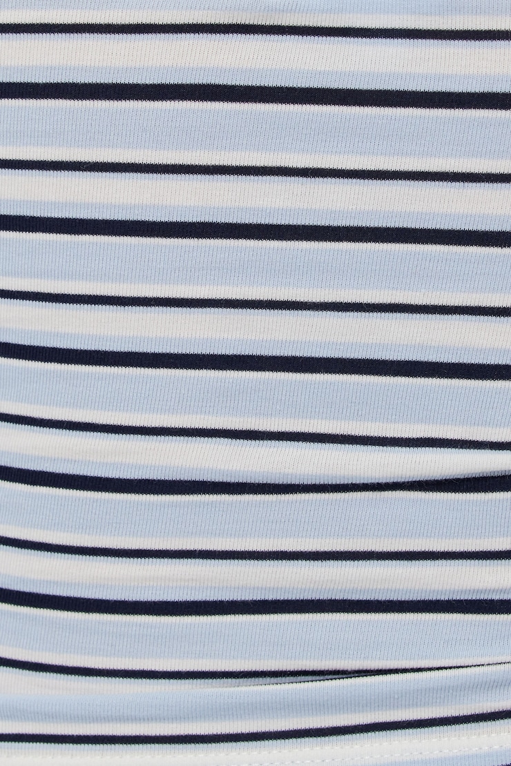 Tasia Tube Top, Blue/White Stripes, large