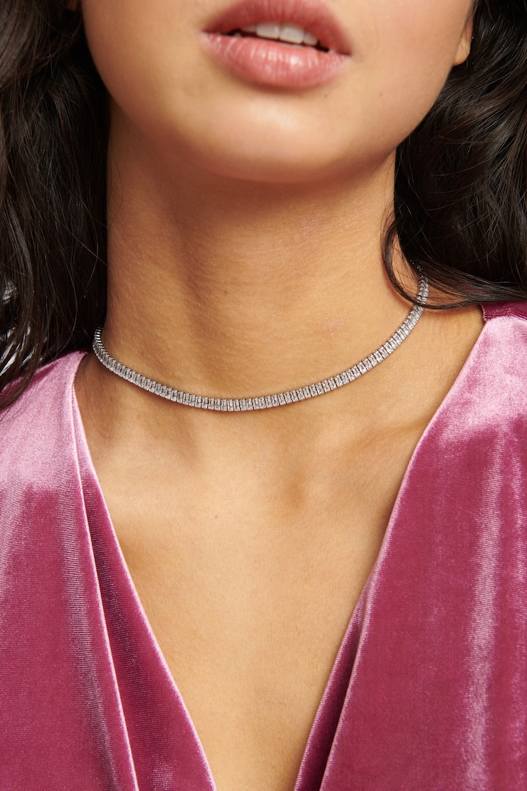 Baguette Choker Necklace