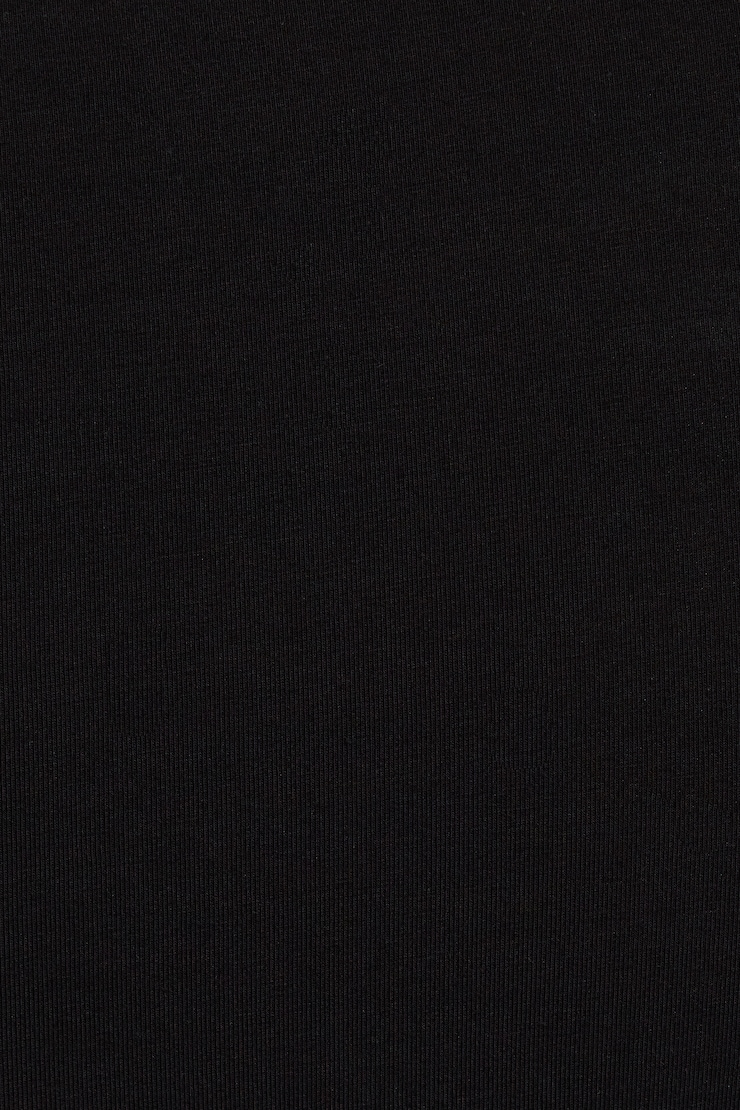 Estelle Longline Crewneck Tee, Jet Black, large