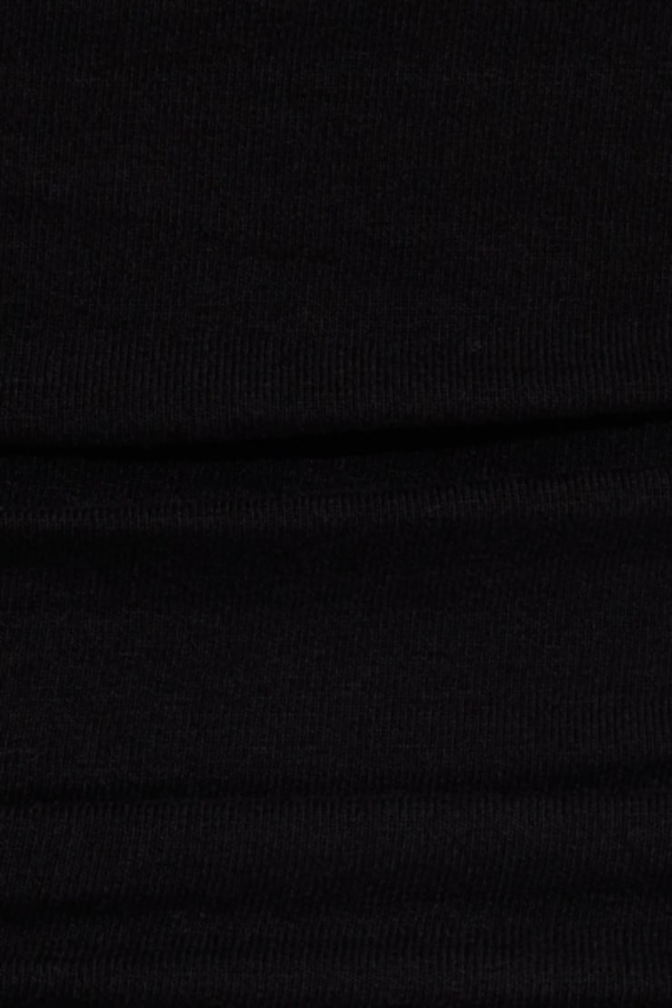 High Neck Cotton Tank Top, Jet Black, large