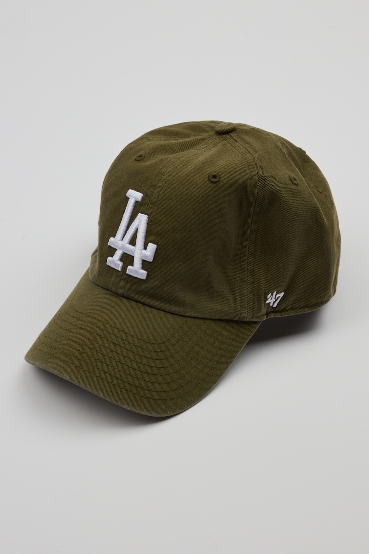 47 BRAND Clean Up Cap  - LA, Sandalwood Green/White, large