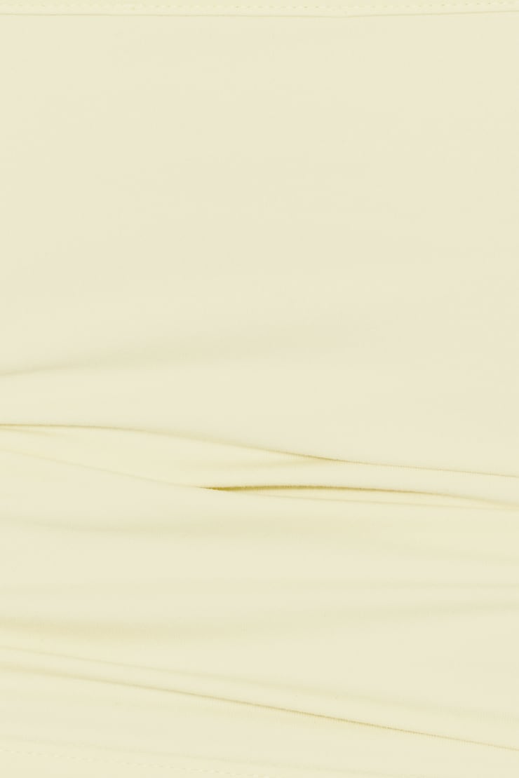 Sleek Deep V-Neck Cami Top, Pear Sorbet Yellow, large