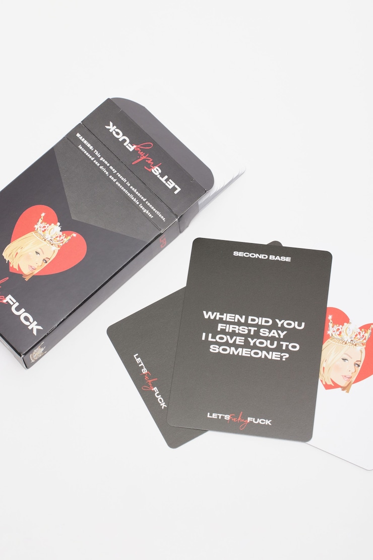 SERENA KERRIGAN | Jeu de cartes « Let's Fucking Fuck » Noir et rouge large