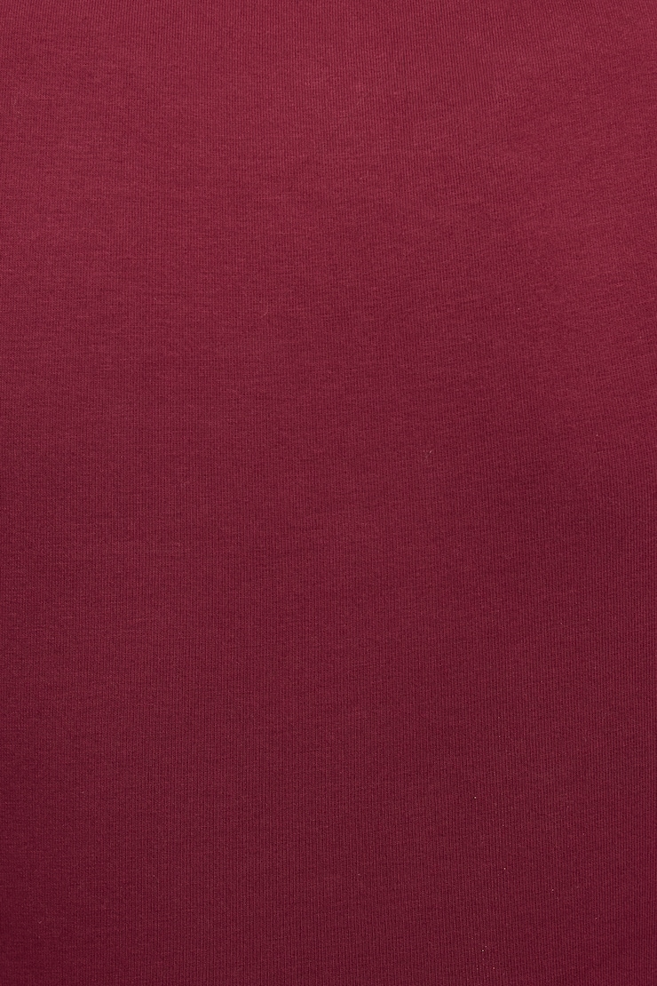 SuperSoft Crewneck Cropped T-Shirt, Sour Cherry Burgundy, large