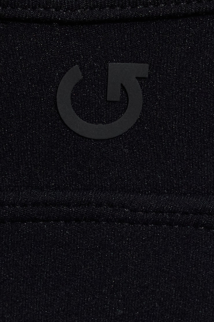 Active Layered Halter Bra, Jet Black/Snow White, large