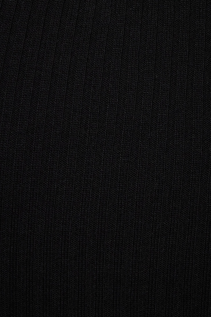 Cut Out Sweater Dress Jet Black  large