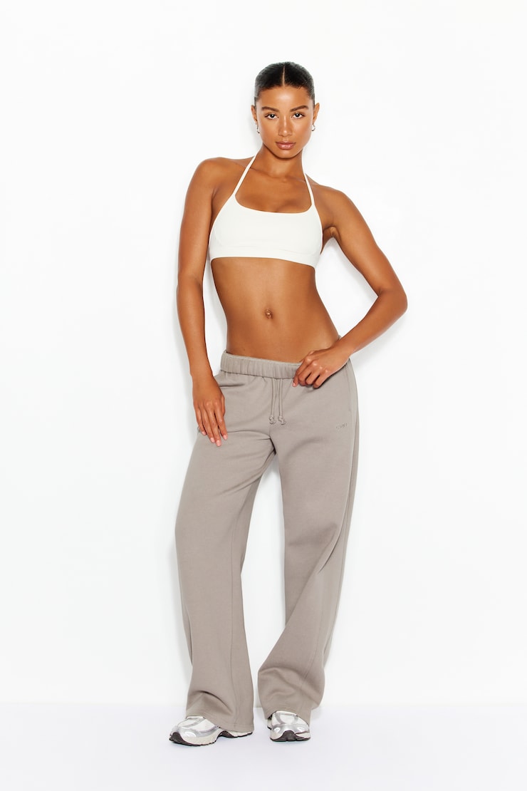 Active Micro Halter Top, Snow White, large