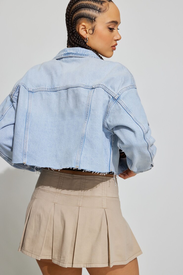 Boyfriend Crop Jacket, Jojo Blue, large