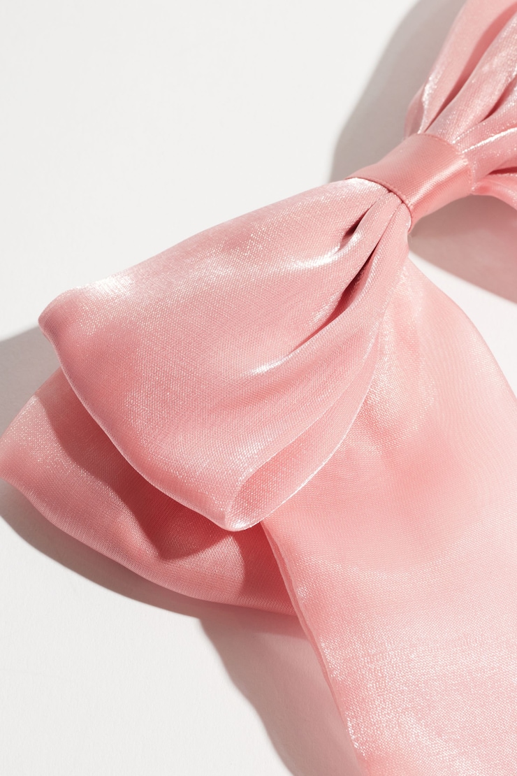 Oversized Organza Bow Hair Clip Cashmere Rose | Dynamite