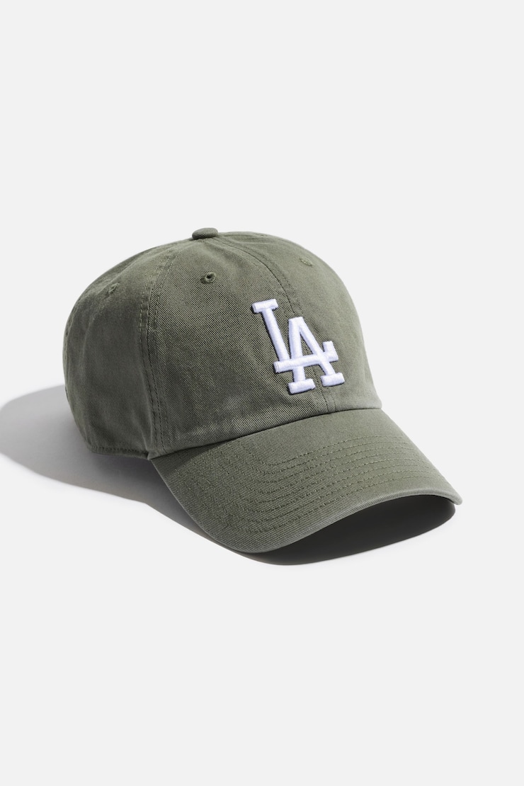 '47 BRAND | Los Angeles Clean Up Cap Moss Green/White  large