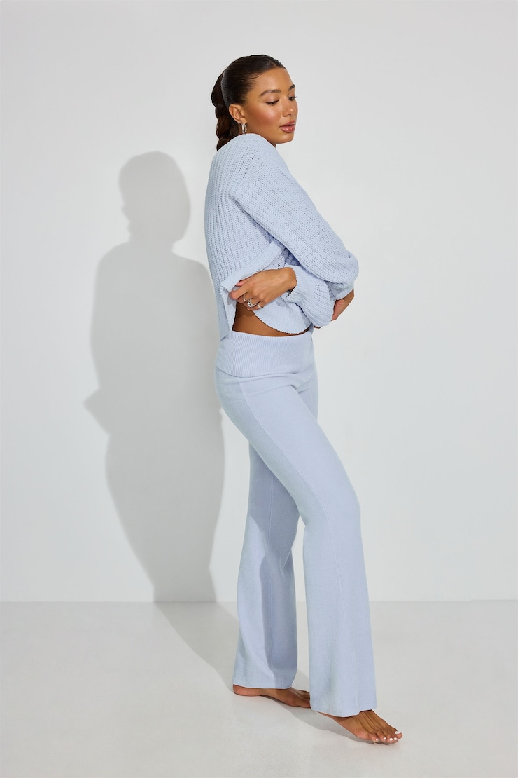 Chenille Pants, Heather Blue, large