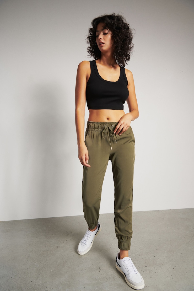 Jogger Sacha à taille haute Kalamata Green large