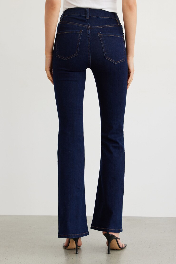 Hailey Flared Jeans Night Tide - Indigo Dark Blue large