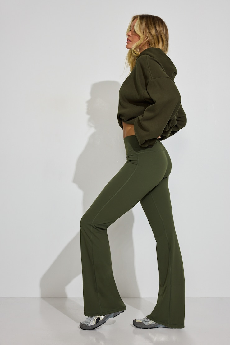 Active Flare Leggings, Martini Green, large