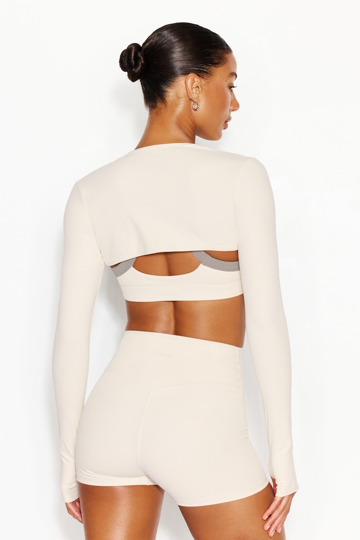 Active Shrug, Coconut Whip Beige, large