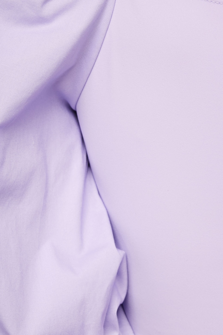 Indie Puff Sleeve Twist Front Crop Top  Lavendula Purple large