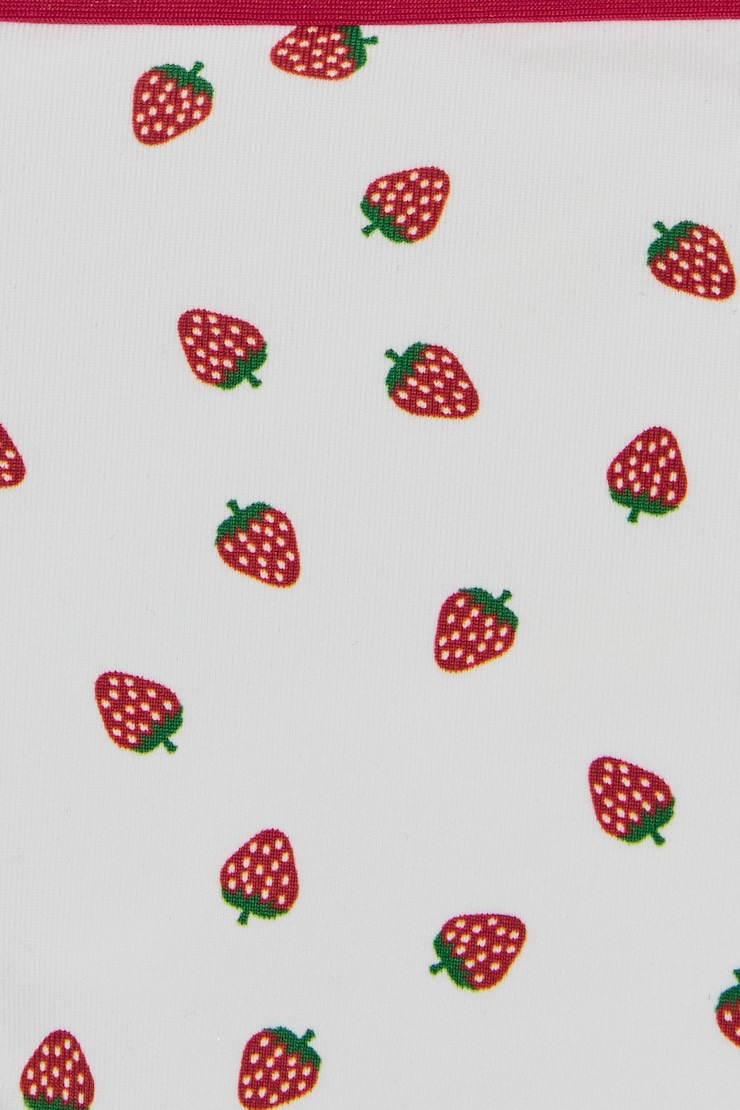 Cheeky Side Tie Bikini Bottom, Strawberry Print, large