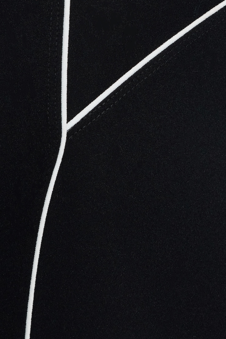 SoftActive Flare Leggings With Piping, Jet Black, large