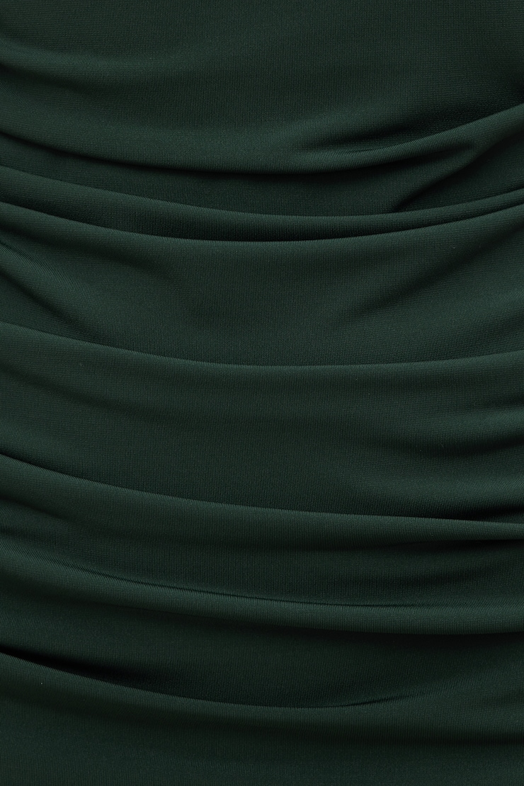 Bria Sculpt Mock Neck Maxi Dress Scarab Green large