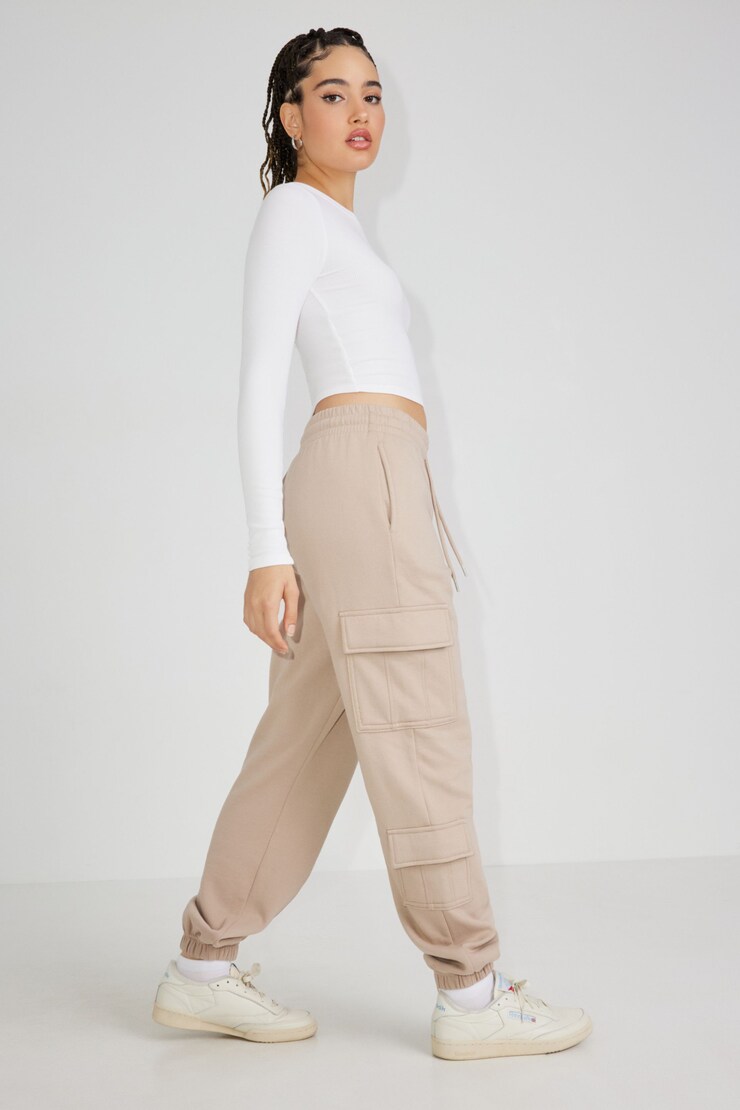 Banded Cargo Jogger, Simply Taupe, large