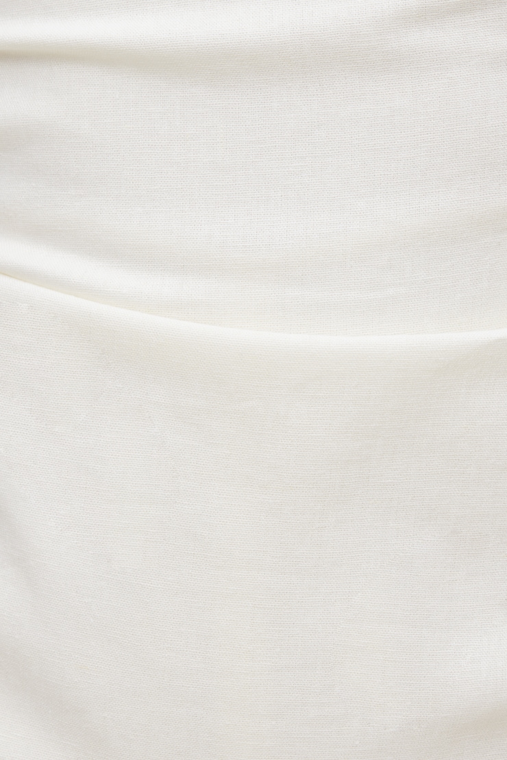 Linen Romper Mini Dress Sea Salt Off White large