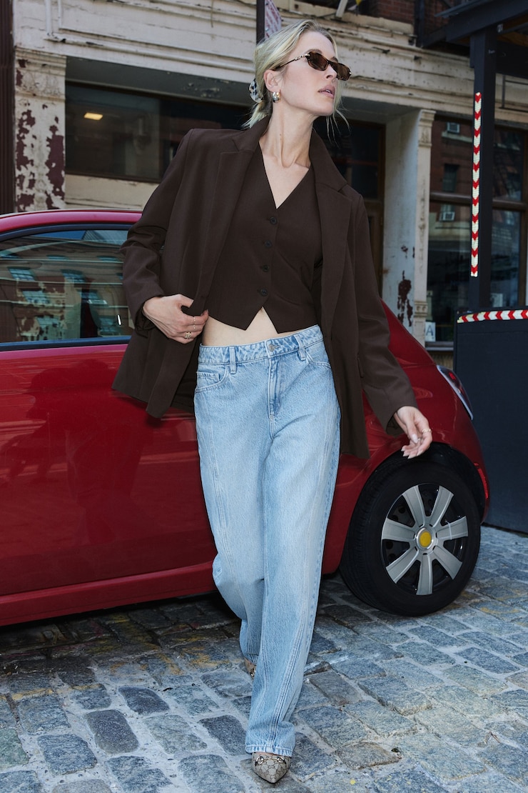 Mika Relaxed Straight Twisted Seam Jeans