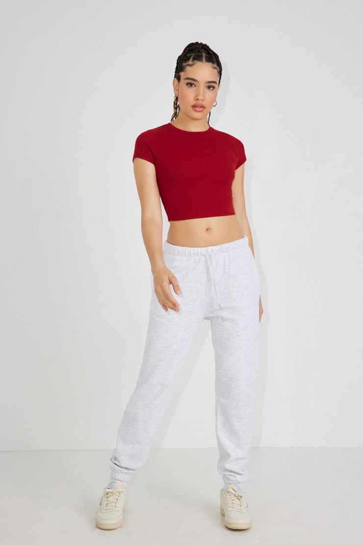 Stormi Tee, Red Dahlia, large