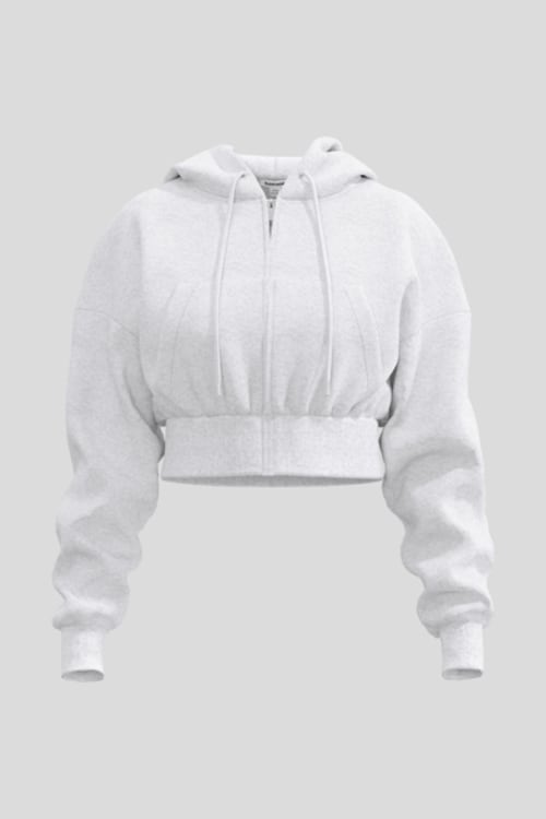 Cropped Zippie Gray | Garage