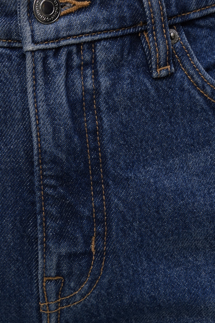 Cara Rigid High Rise Straight Leg Jeans Dark Indigo / Friday Blue large