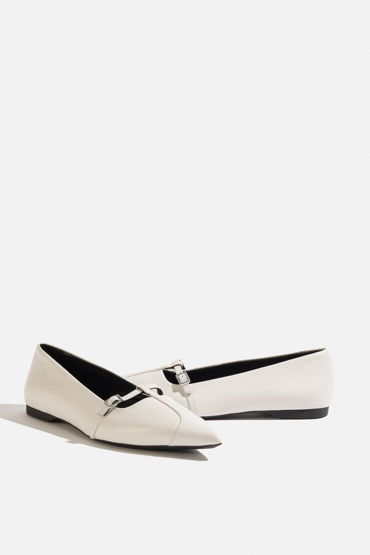 VAGABOND | Hermine Ballet Flats White large