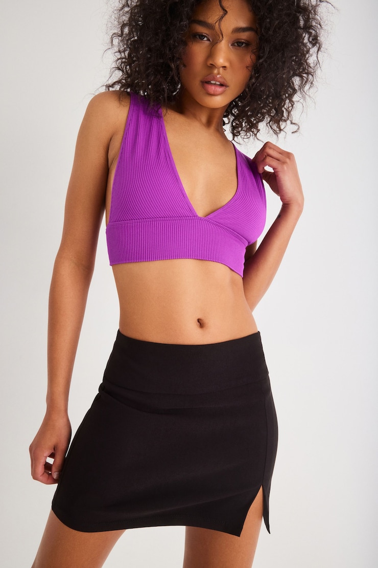 Serena Seamless Deep Plunge Tank , Wild Berry, large