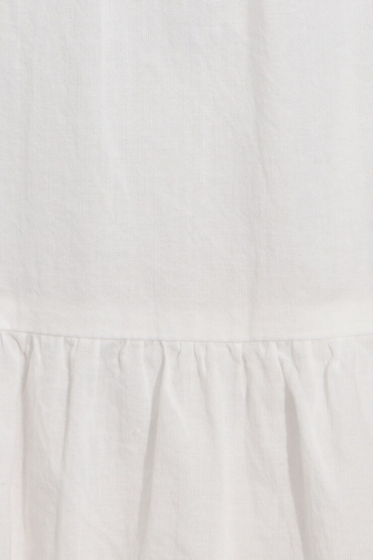 Alexis Smocked Flare Dress, Snow White, large