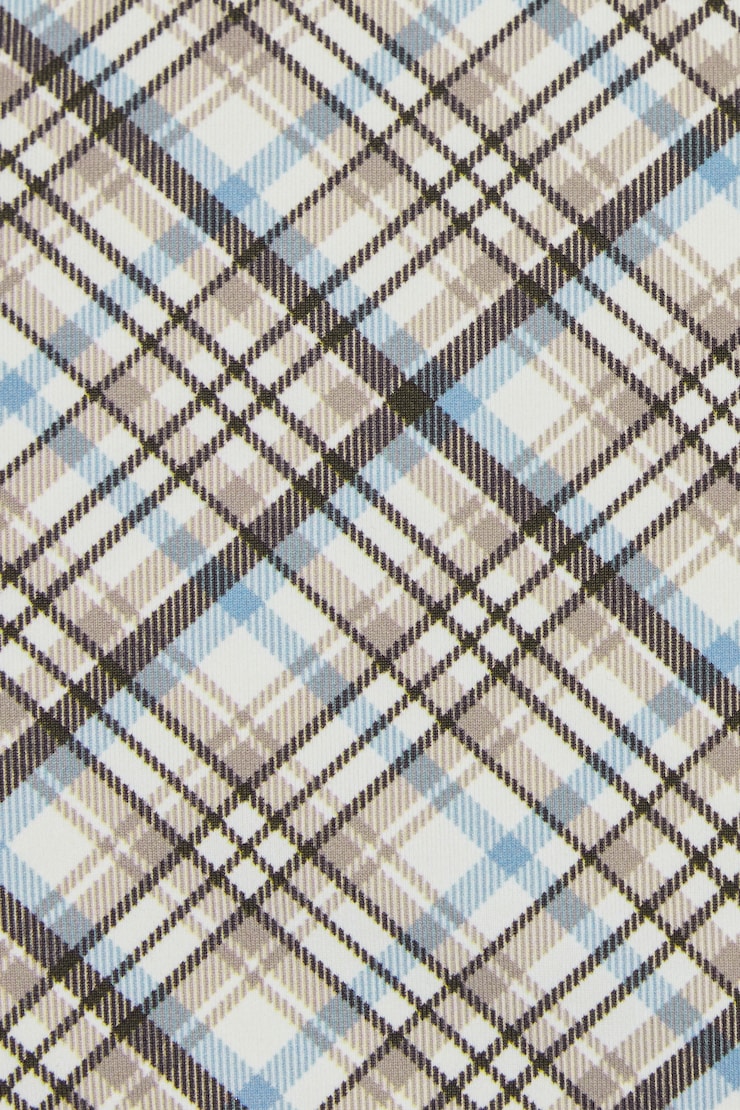 Slider Triangle Bikini Top, Blue Plaid, large
