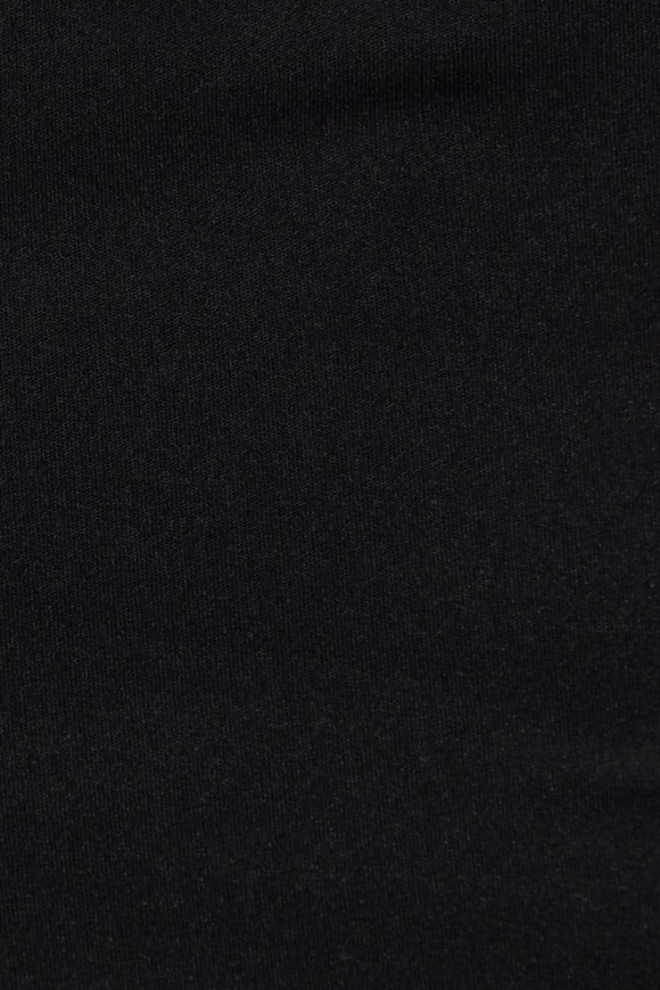 Sleek V-Neck Long Sleeve Top, Jet Black, large