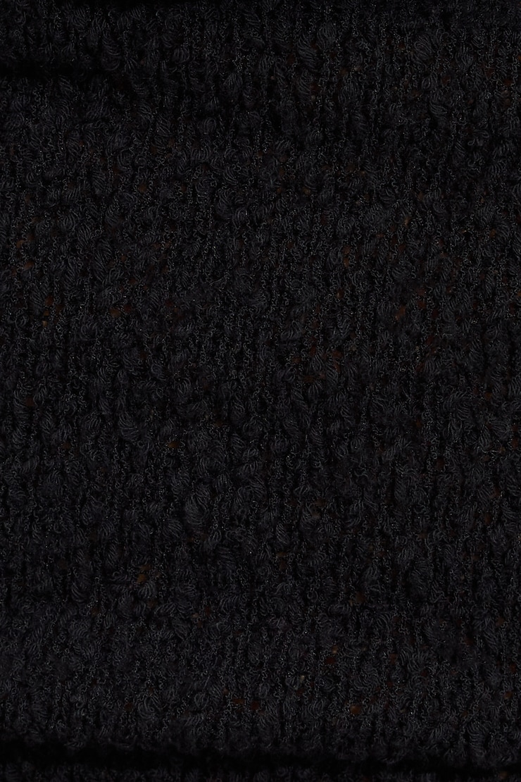 Bouclé Cowl Halter Top