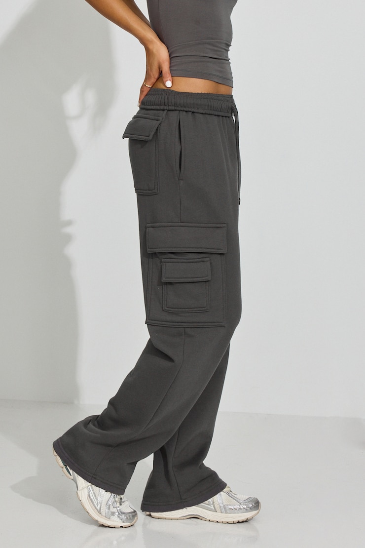SoftActive Flare Leggings, Forged Iron Grey, large