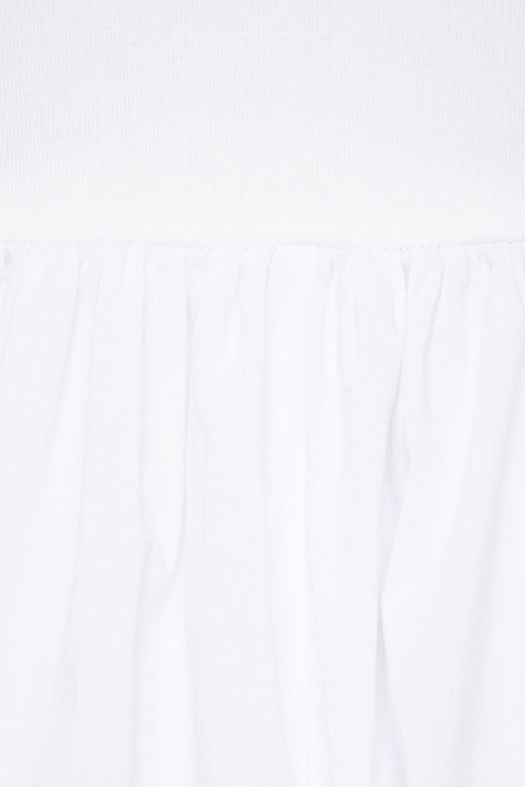 Mix Media Maxi Tube Dress Bright White large