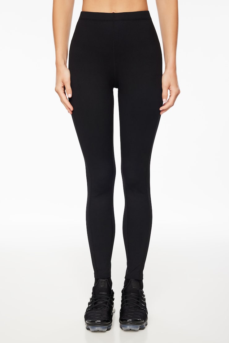 High Waisted Leggings Jet Black  large