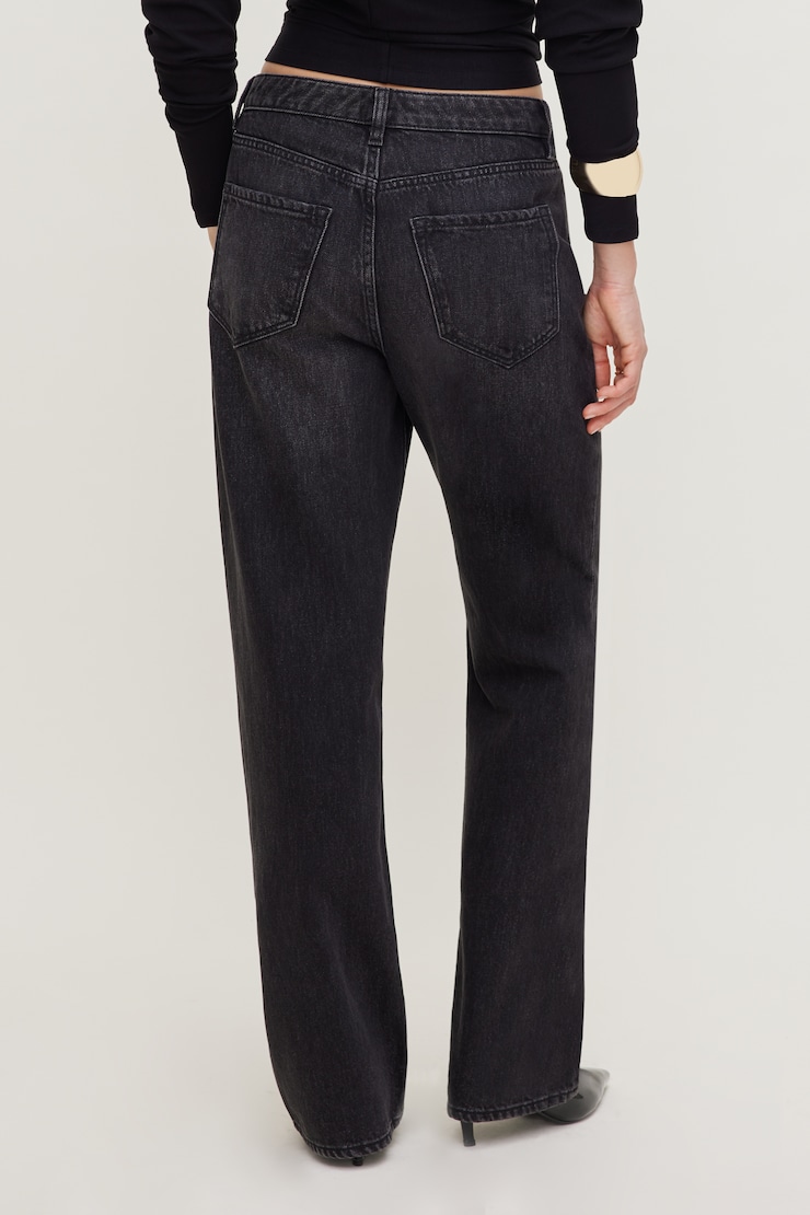 Mika Mid Rise Relaxed Straight Leg Jeans