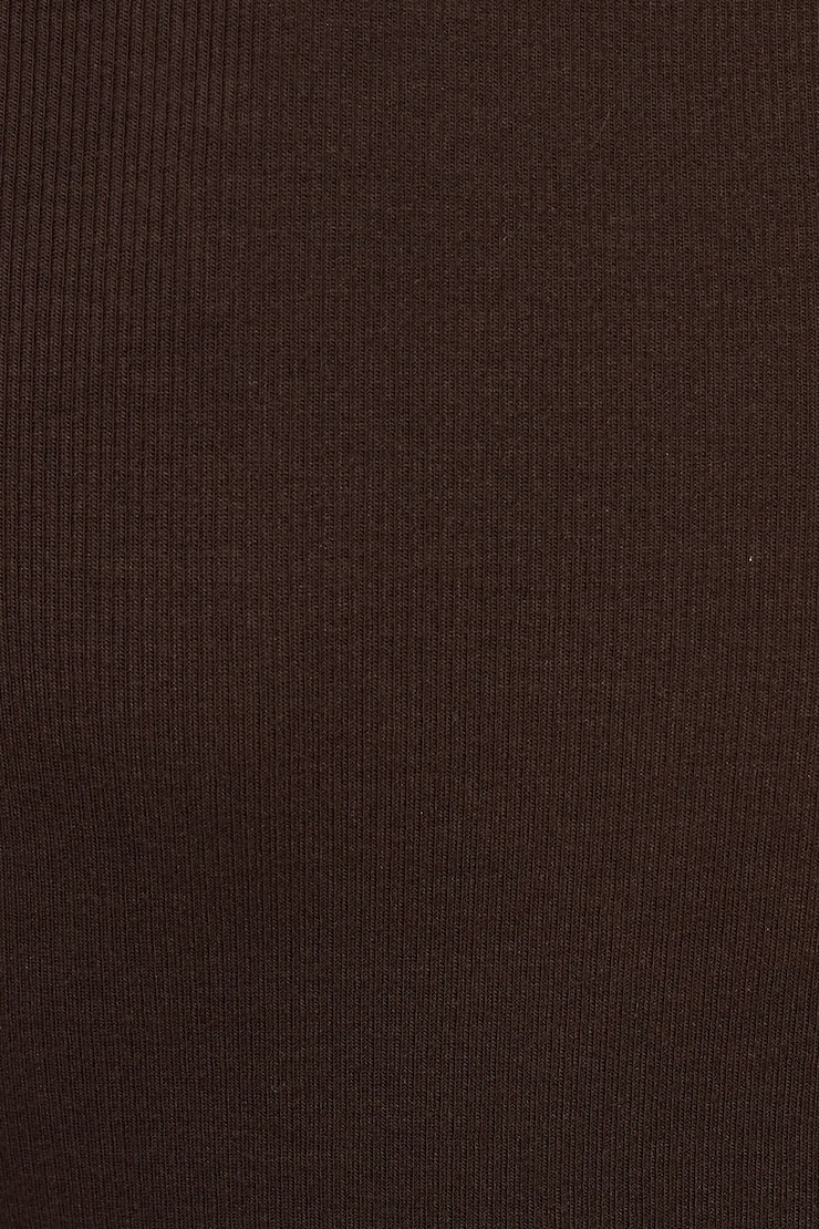 Billie Henley Long Sleeve Top, Armadillo Brown, large