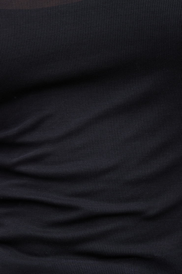 Sheer Layered Cami and Long Sleeve T Shirt